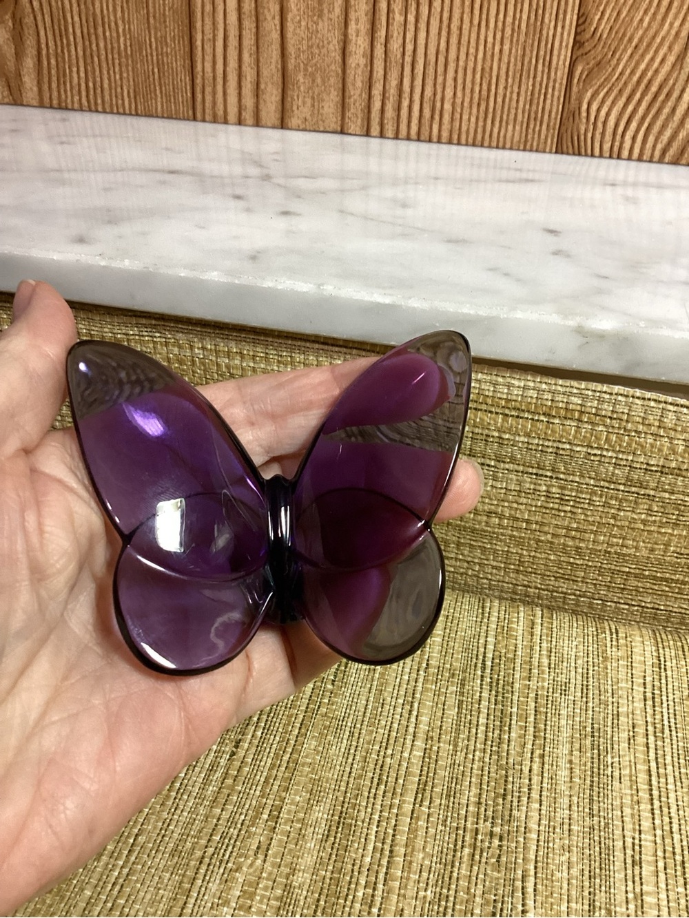Baccarat Purple Lucky Butterfly Collection 3” - Picture 7 of 10